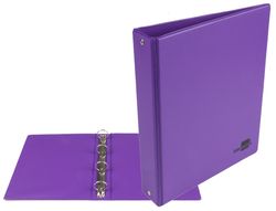 Carpeta de 4 Anillas 25 mm Redondas Liderpapel A5 Carton Forrado Pvc Violeta