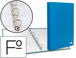 Carpeta de 4 Anillas 25Mm Mixtas Liderpapel Folio Carton Forrado Paper Coat Celeste