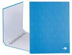 Carpeta de 4 Anillas 25Mm Mixtas Liderpapel Folio Carton Forrado Paper Coat Celeste