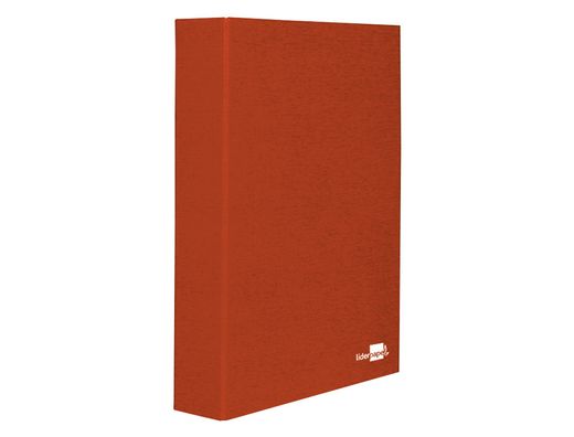 Carpeta de 4 Anillas 25Mm Mixtas Liderpapel Folio Carton Forrado Paper Coat Roja