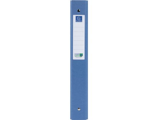 Carpeta de 4 anillas 30 mm redondas exacompta clean safe DIN A4 carton forrado azul