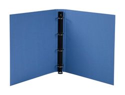 Carpeta de 4 anillas 30 mm redondas exacompta clean safe DIN A4 carton forrado azul