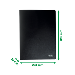 Carpeta de 40 fundas Leitz Recycle. PP DIN A4, negro