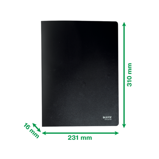 Carpeta de 40 fundas Leitz Recycle. PP DIN A4, negro