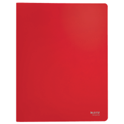 Carpeta de 40 fundas Leitz Recycle. PP DIN A4, rojo