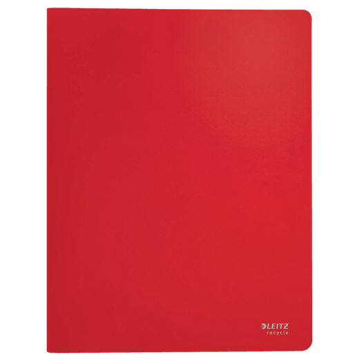 Carpeta de 40 fundas Leitz Recycle. PP DIN A4, rojo
