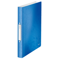Carpeta de anillas WOW. PP. 2 anillas redondas de 25 mm. DIN A4, azul