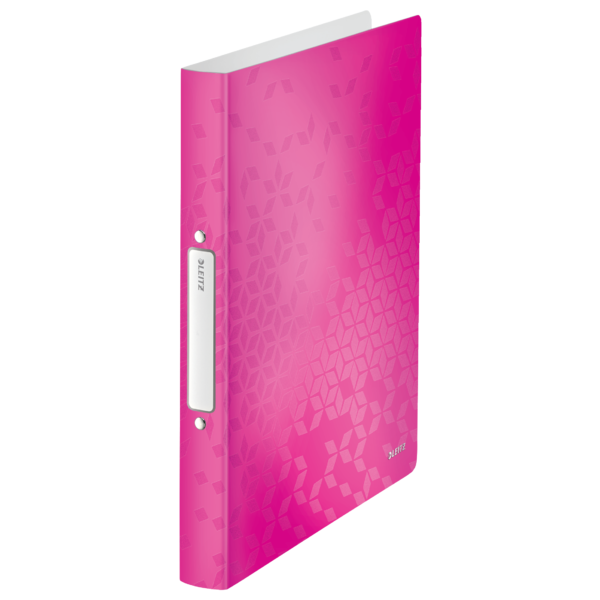 Carpeta de anillas WOW. PP. 2 anillas redondas de 25 mm. DIN A4, fucsia