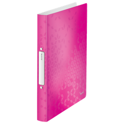 Carpeta de anillas WOW. PP. 2 anillas redondas de 25 mm. DIN A4, fucsia