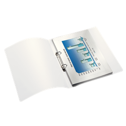 Carpeta de anillas WOW. PP. 2 anillas redondas de 25 mm. DIN A4, fucsia