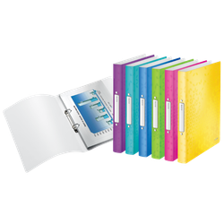 Carpeta de anillas WOW. PP. 2 anillas redondas de 25 mm. DIN A4, surtidos