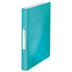 Carpeta de anillas WOW. PP. 2 anillas redondas de 25 mm. DIN A4, turquesa