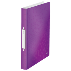 Carpeta de anillas WOW. PP. 2 anillas redondas de 25 mm. DIN A4, violeta