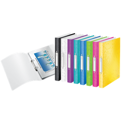 Carpeta de anillas WOW. PP. 2 anillas redondas de 25 mm. DIN A4, violeta