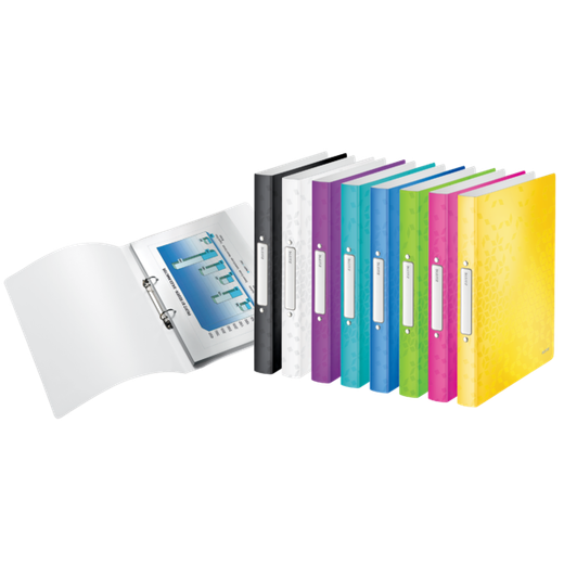 Carpeta de anillas WOW. PP. 2 anillas redondas de 25 mm. DIN A4, violeta