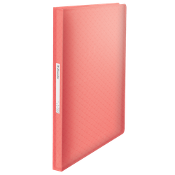 Carpeta de fundas Esselte Colour'Breeze PP. Tapas flexibles. 80 fundas. DIN A4, coral