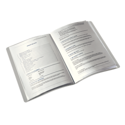 Carpeta de fundas Style. PP. 20 fundas. DIN A4, blanco ártico
