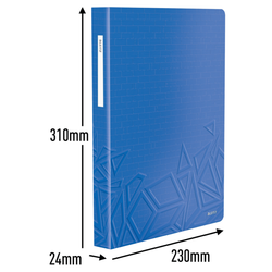 Carpeta de fundas Urban Chic. PP. 80 fundas. DIN A4, azul