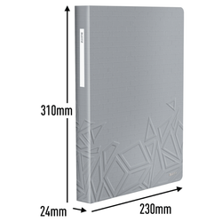 Carpeta de fundas Urban Chic. PP. 80 fundas. DIN A4, gris