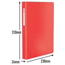 Carpeta de fundas Urban Chic. PP. 80 fundas. DIN A4, rojo