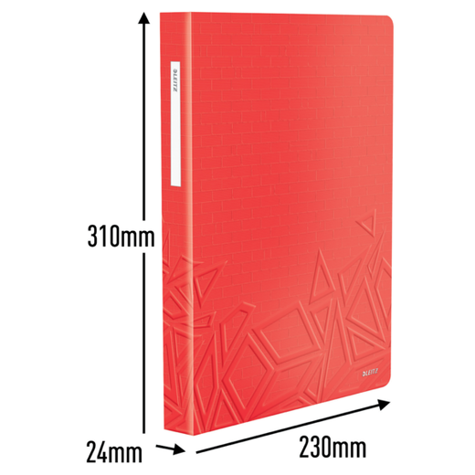 Carpeta de fundas Urban Chic. PP. 80 fundas. DIN A4, rojo