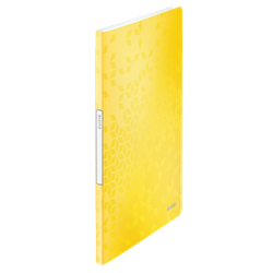 Carpeta de fundas WOW. PP. 20 fundas. DIN A4, amarillo