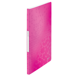 Carpeta de fundas WOW. PP. 20 fundas. DIN A4, fucsia
