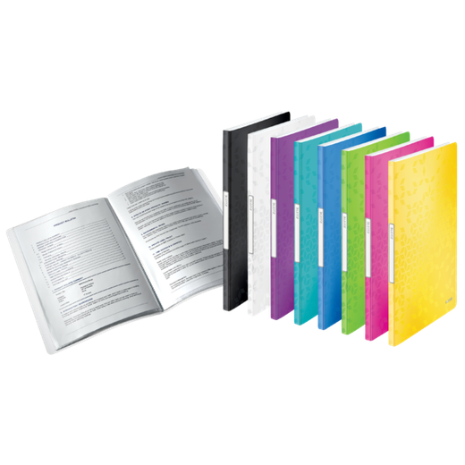 Carpeta de fundas WOW. PP. 20 fundas. DIN A4, fucsia