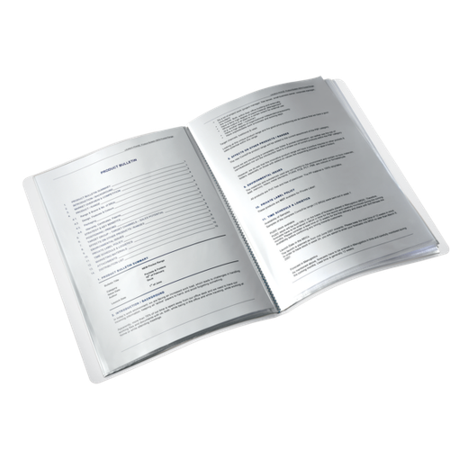 Carpeta de fundas WOW. PP. 20 fundas. DIN A4, negro