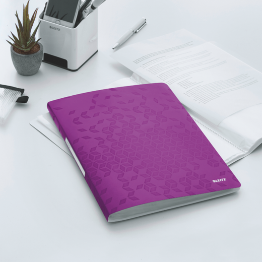 Carpeta de fundas WOW. PP. 20 fundas. DIN A4, violeta