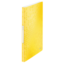 Carpeta de fundas WOW. PP. 40 fundas. DIN A4, amarillo