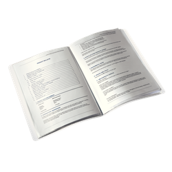 Carpeta de fundas WOW. PP. 40 fundas. DIN A4, azul