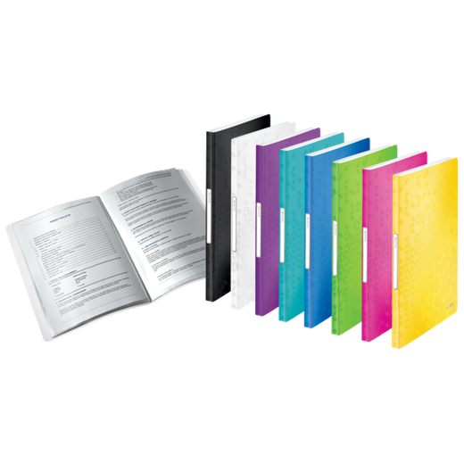 Carpeta de fundas WOW. PP. 40 fundas. DIN A4, fucsia