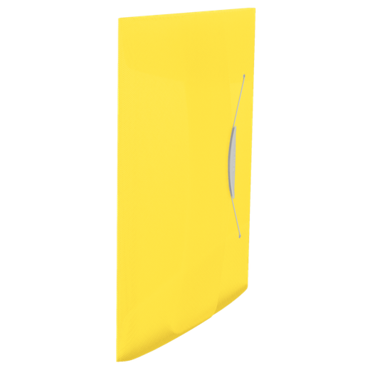 Carpeta de gomas Esselte Vivida. PP. Con 3 solapas. DIN A4, amarillo Vivida
