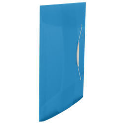 Carpeta de gomas Esselte Vivida. PP. Con 3 solapas. DIN A4, azul Vivida