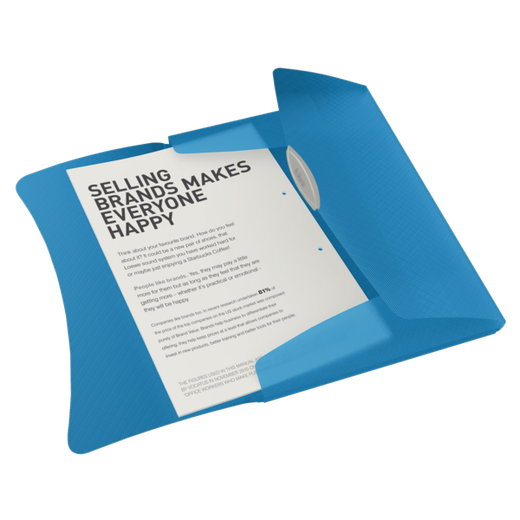 Carpeta de gomas Esselte Vivida. PP. Con 3 solapas. DIN A4, azul Vivida