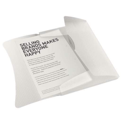 Carpeta de gomas Esselte Vivida. PP. Con 3 solapas. DIN A4, blanco Vivida