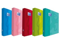Carpeta de gomas oxford school din a4+ con solapas tapa extradura colores tendencias surtido