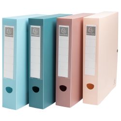 Carpeta de proyecto exacompta skandi polipropileno reciclado din A4 lomo 60mm cierre con presion colores