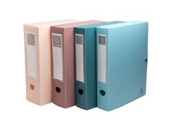 Carpeta de proyecto exacompta skandi polipropileno reciclado din A4 lomo 60mm cierre con presion colores