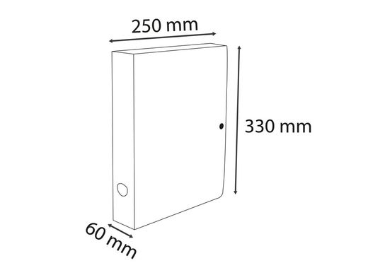 Carpeta de proyecto exacompta skandi polipropileno reciclado din A4 lomo 60mm cierre con presion colores