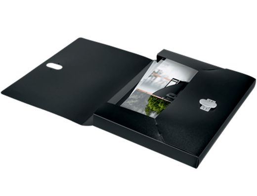 Carpeta de proyectos leitz recycle din A4 polipropileno lomo 38 mm negro