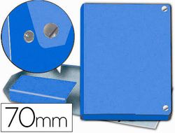 Carpeta de proyectos Pardo con broche 70 mm Azul