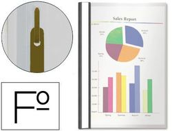 Carpeta Dossier Fastener Plastico Esselte Folio Negra