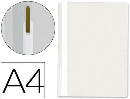 Carpeta Dossier Fastener Plastico Q-Connect Din A4 Blanco