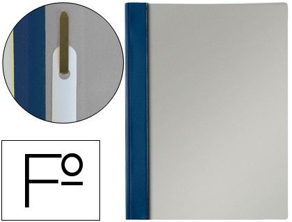 Dossiers Fastener Esselte (Caja de 50). PP. Mecanismo metálico. Mod. 132/1. Folio, azul marino