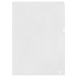 Carpeta dossier uñero plastico esselte din a4 polipropileno transparente 110mc piel de naranja caja de 100 unidades