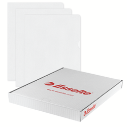 Carpeta dossier uñero plastico esselte din a4 polipropileno transparente 110mc piel de naranja caja de 100 unidades