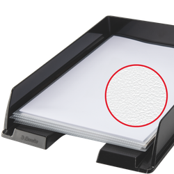 Carpeta dossier uñero plastico esselte din a4 polipropileno transparente 110mc piel de naranja caja de 100 unidades