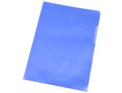 Carpeta Dossier Uñero Plastico Q-Connect Din A4 120 Micras Azul Caja de 100 Unidades